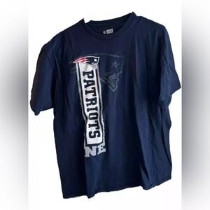 New England Patriots Team Apparel Polyester T Shirt Blue NFL Football XL Mens